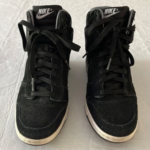 Nike high tops with wedge heel